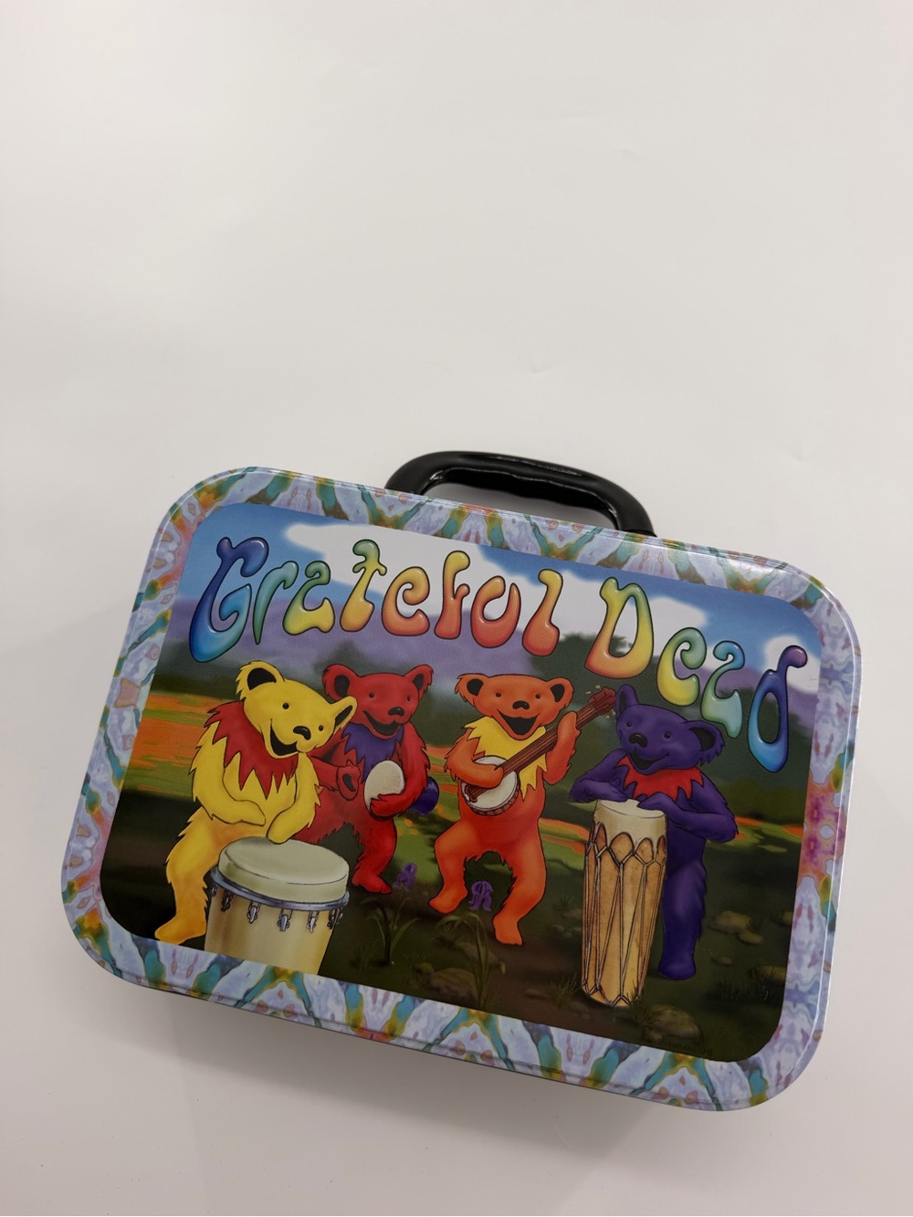 Grateful Dead Collectible Tin Lunch Box Tags Attached New Vintage 1998 Bears NWT